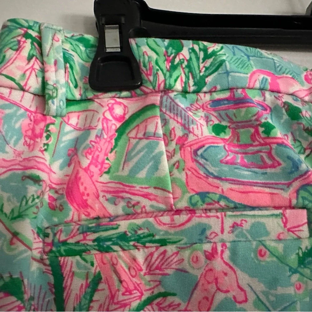 Lily Pulitzer Colorful Flamingo Print Slacks - Picture 4 of 9